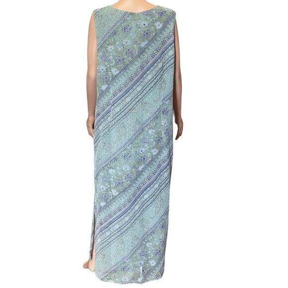 Norton McNaughton V-Neck Sleeveless Maxi Dress XLARGE - Picture 2 of 15